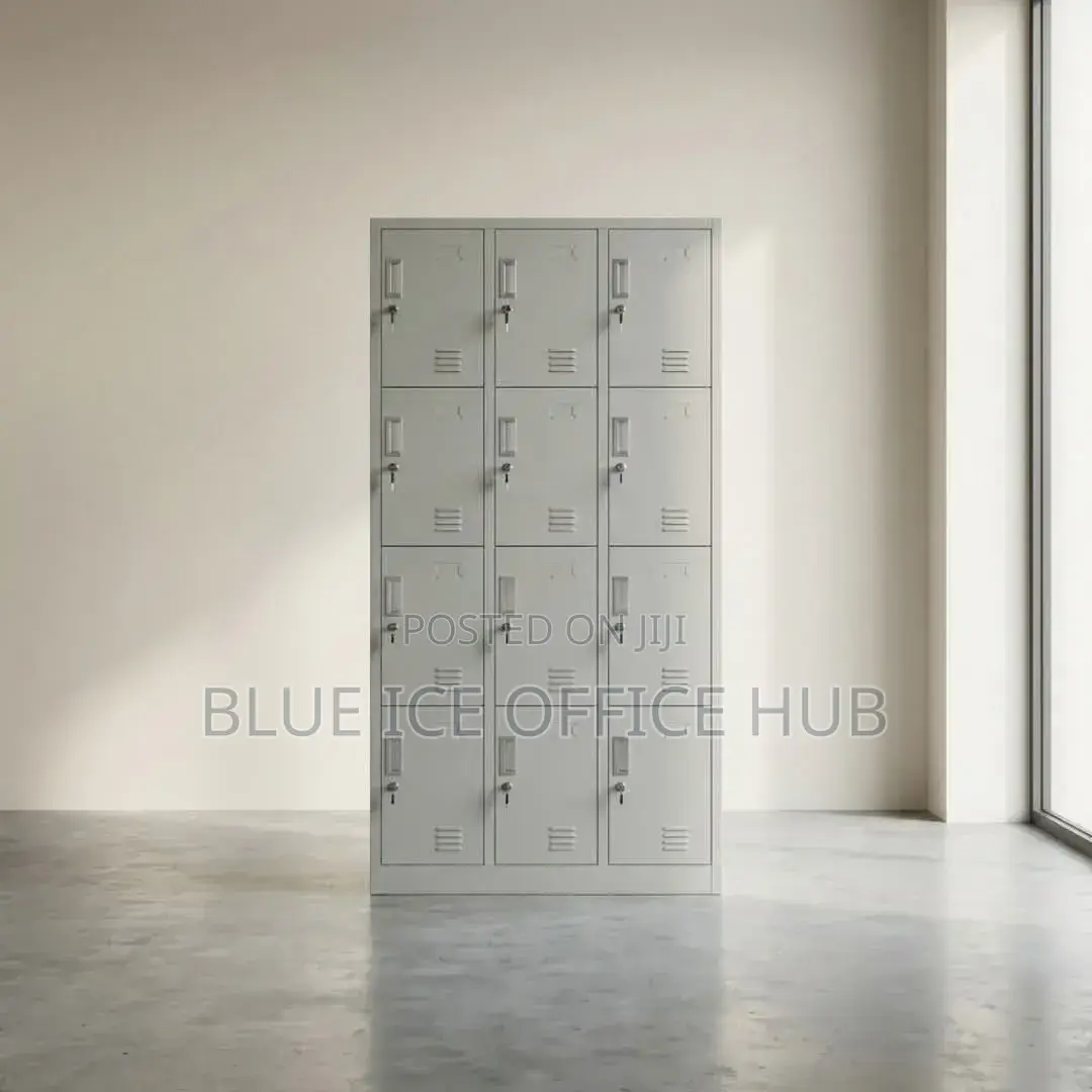 12-Door Metal Locker Cabinet