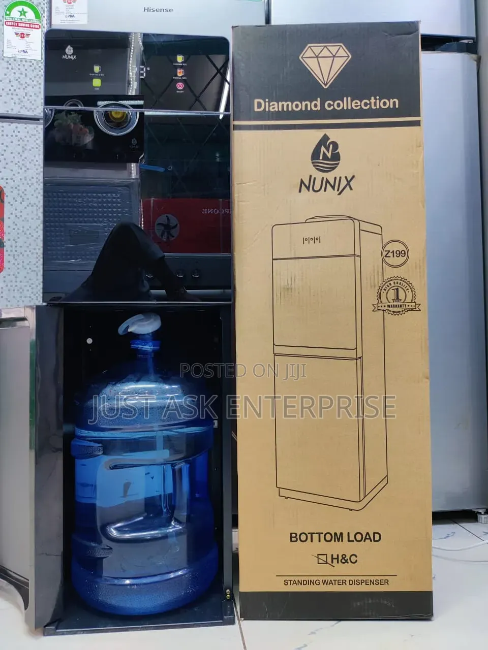 Nunix Dispenser (Z199c) - Bottom Load Water Cabinet. Hot Cold