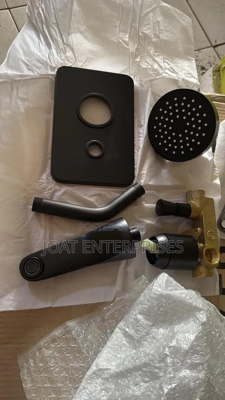 7788xconcealed Black Shower Mixer