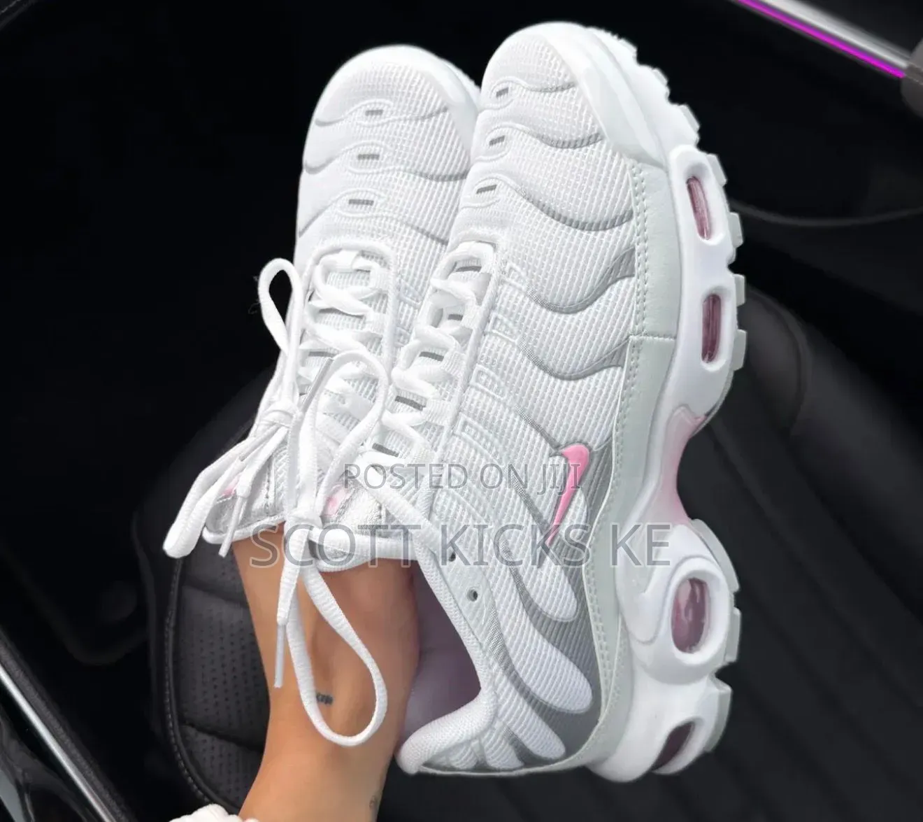 Nike Airmax Plus“ Summit White Pink ” Quality Leather