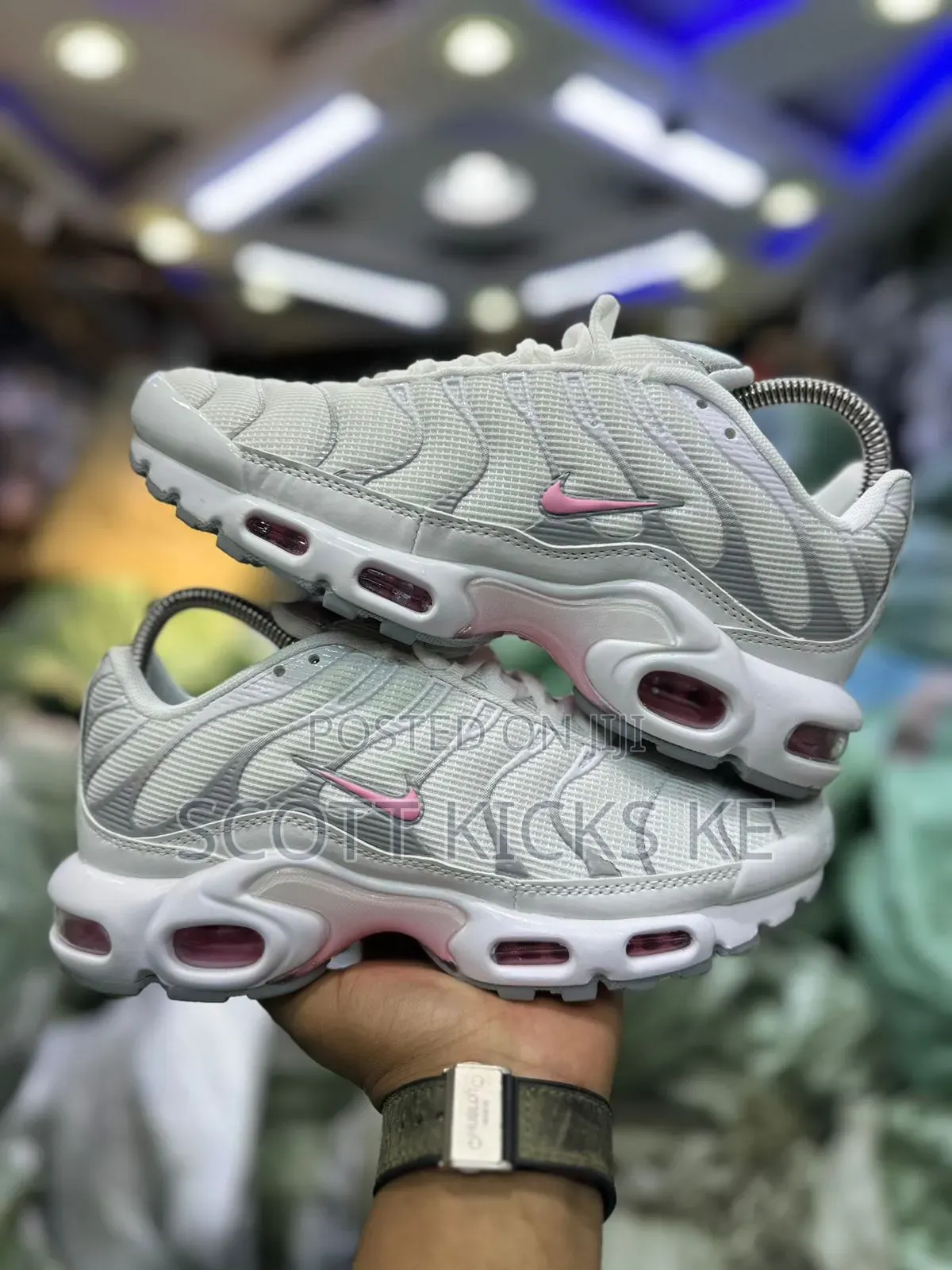 Nike Airmax Plus“ Summit White Pink ” Quality Leather