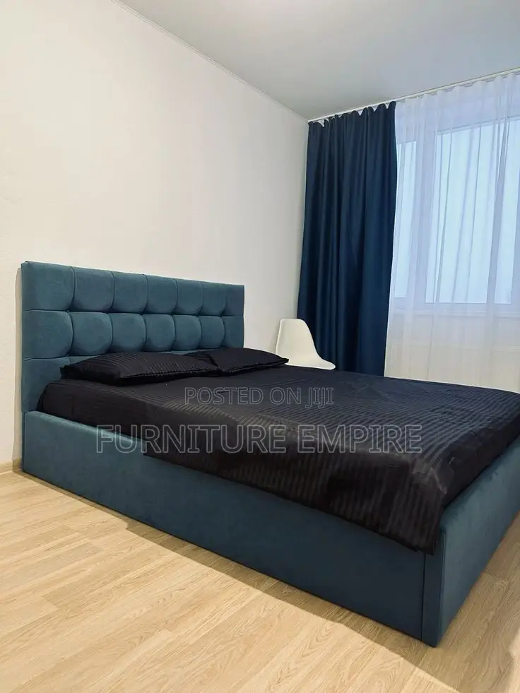 Teal Upholstered Bed