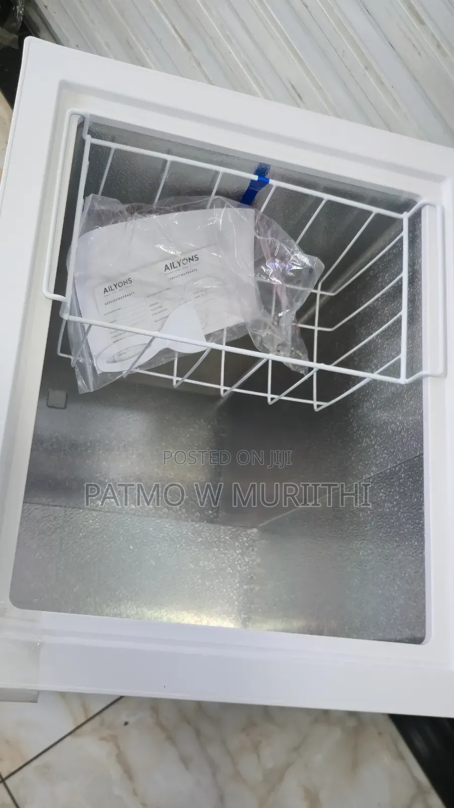 Ailyons 99l Chest Freezer Af-101 Adjustable Thermostat White