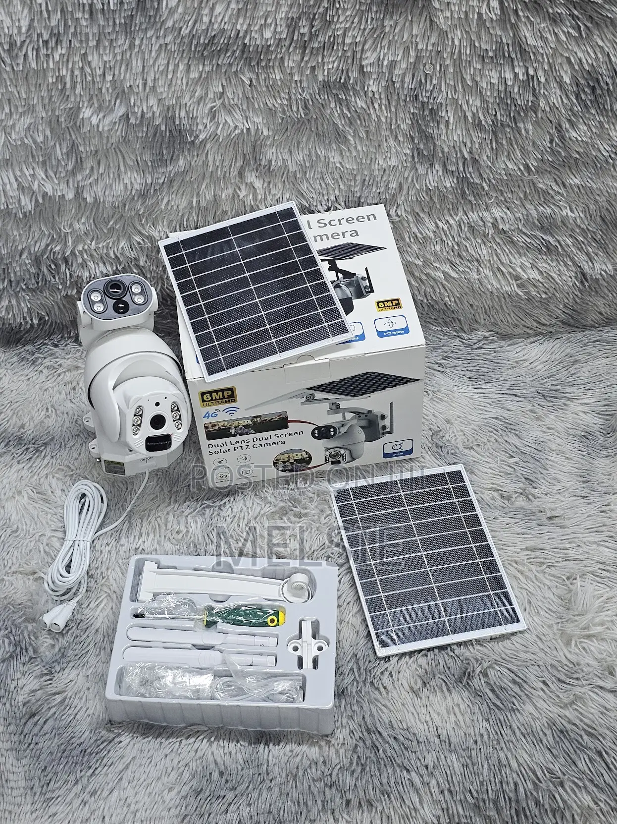 Ubox 6mp Dual Lens Solar Powered PTZ Camera