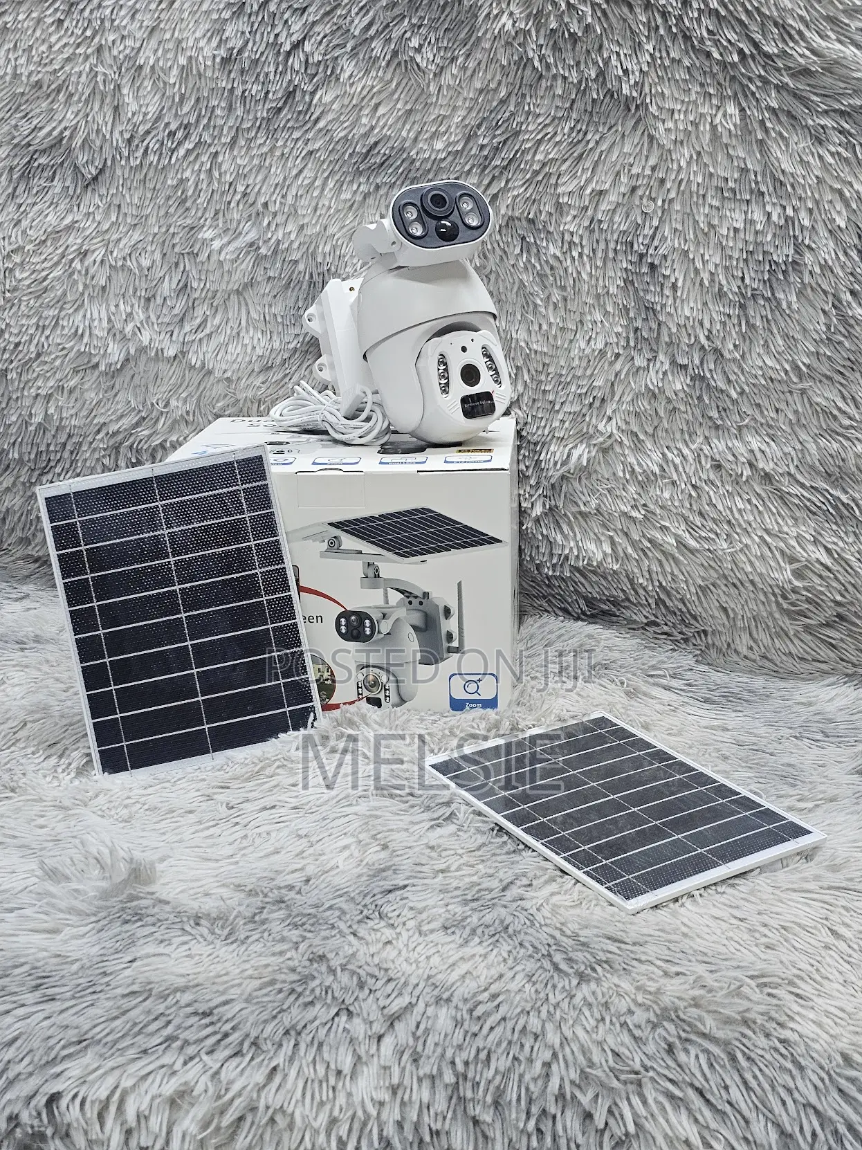 Outdoor 6mp Solar Security Camera Ubox Dual Lens Camera