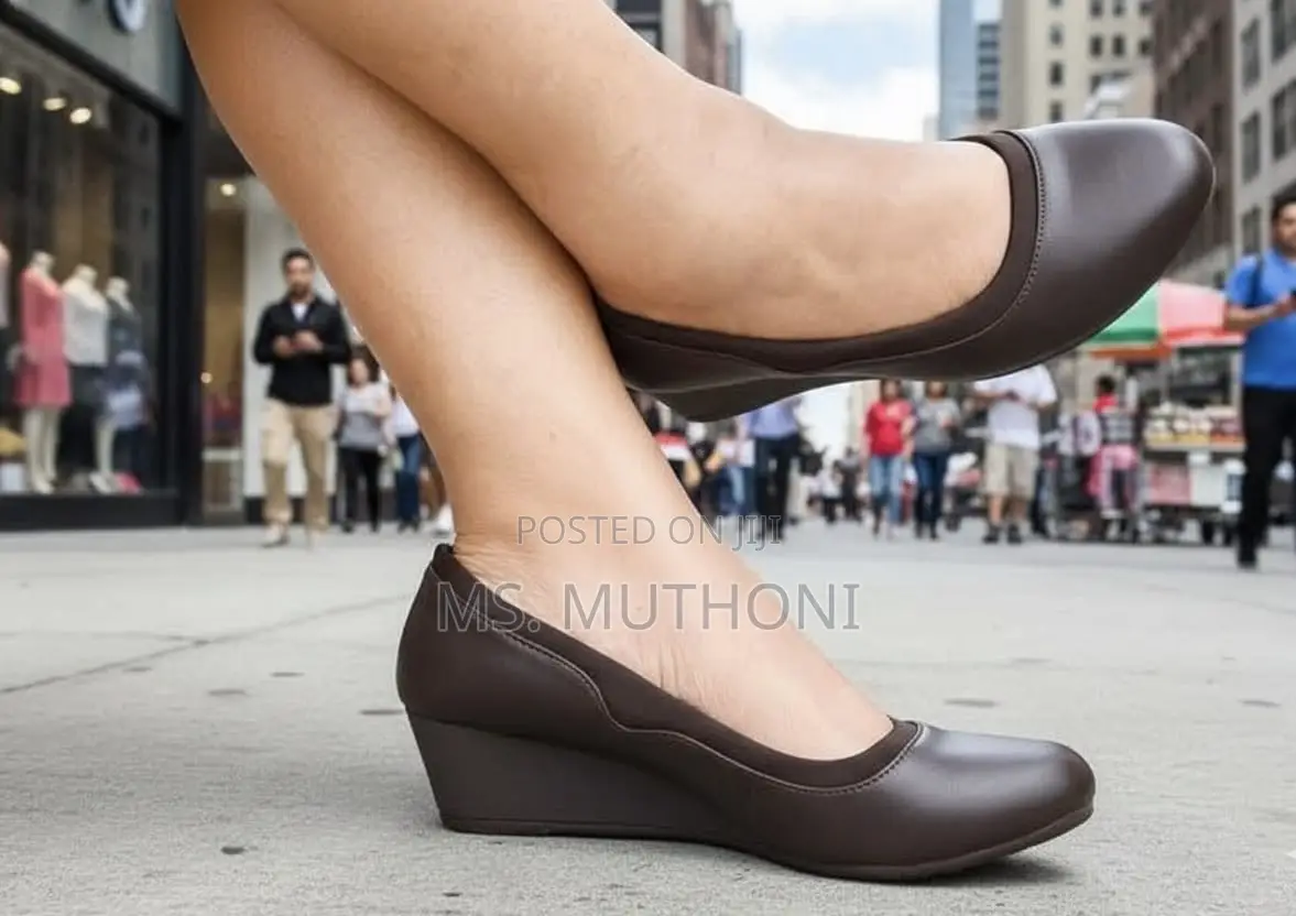 Low-Wedge Closed Platform Shoes for Women Size 37-42