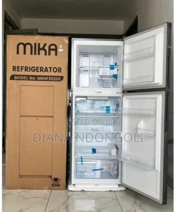 202litres Mika No Frost Double Door Refrigerator