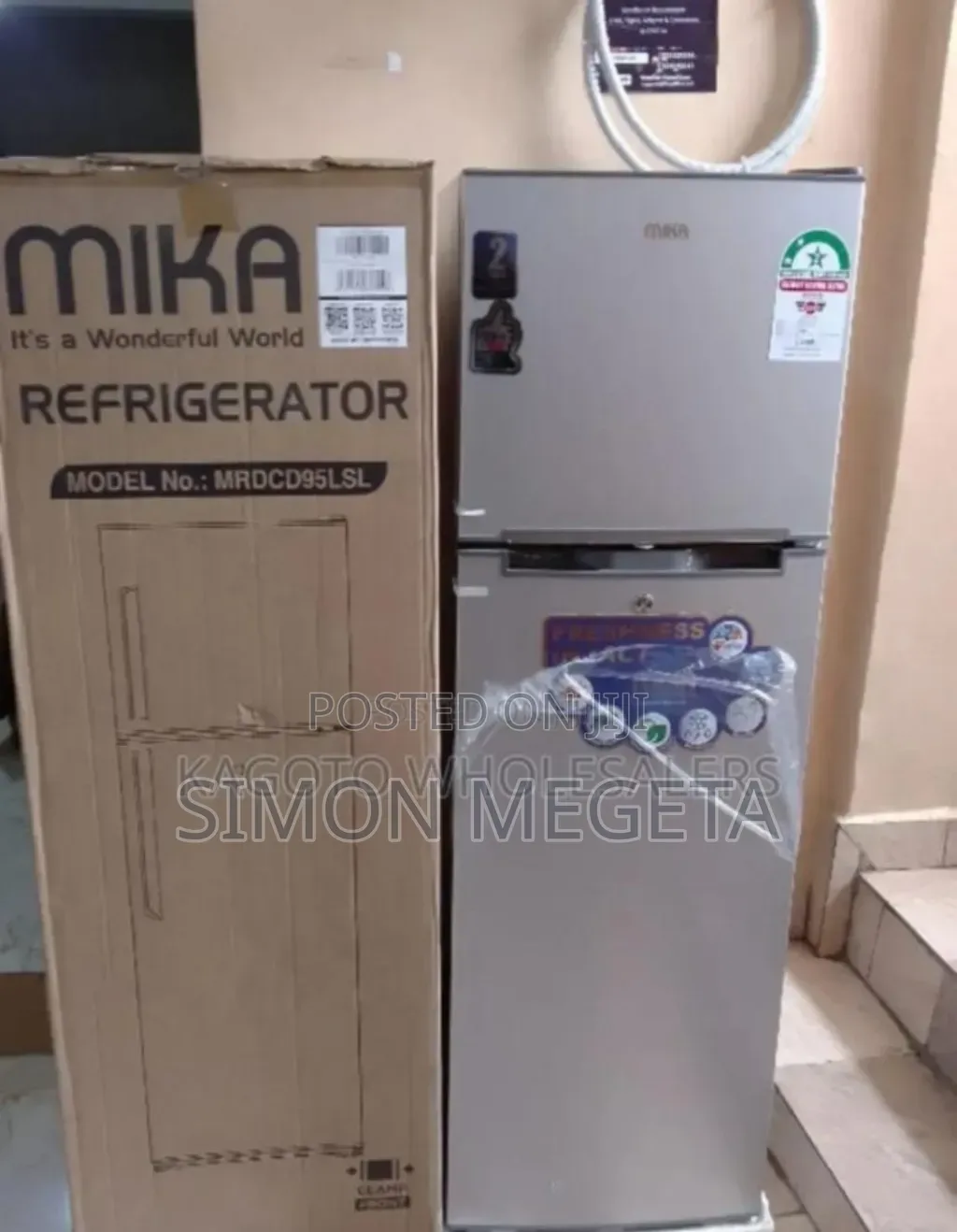 2star Rating Mika 168l Fridge. New