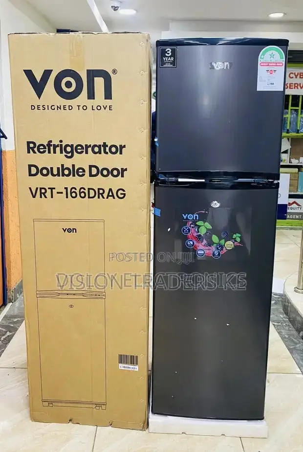 Von 166 Litres Double Door Refrigerator