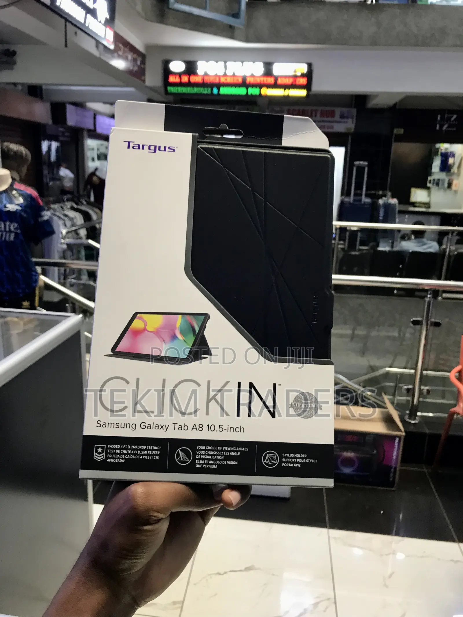 Samsung Galaxy Tab A8 Clear Edge Cover - Official Navy Slim Case