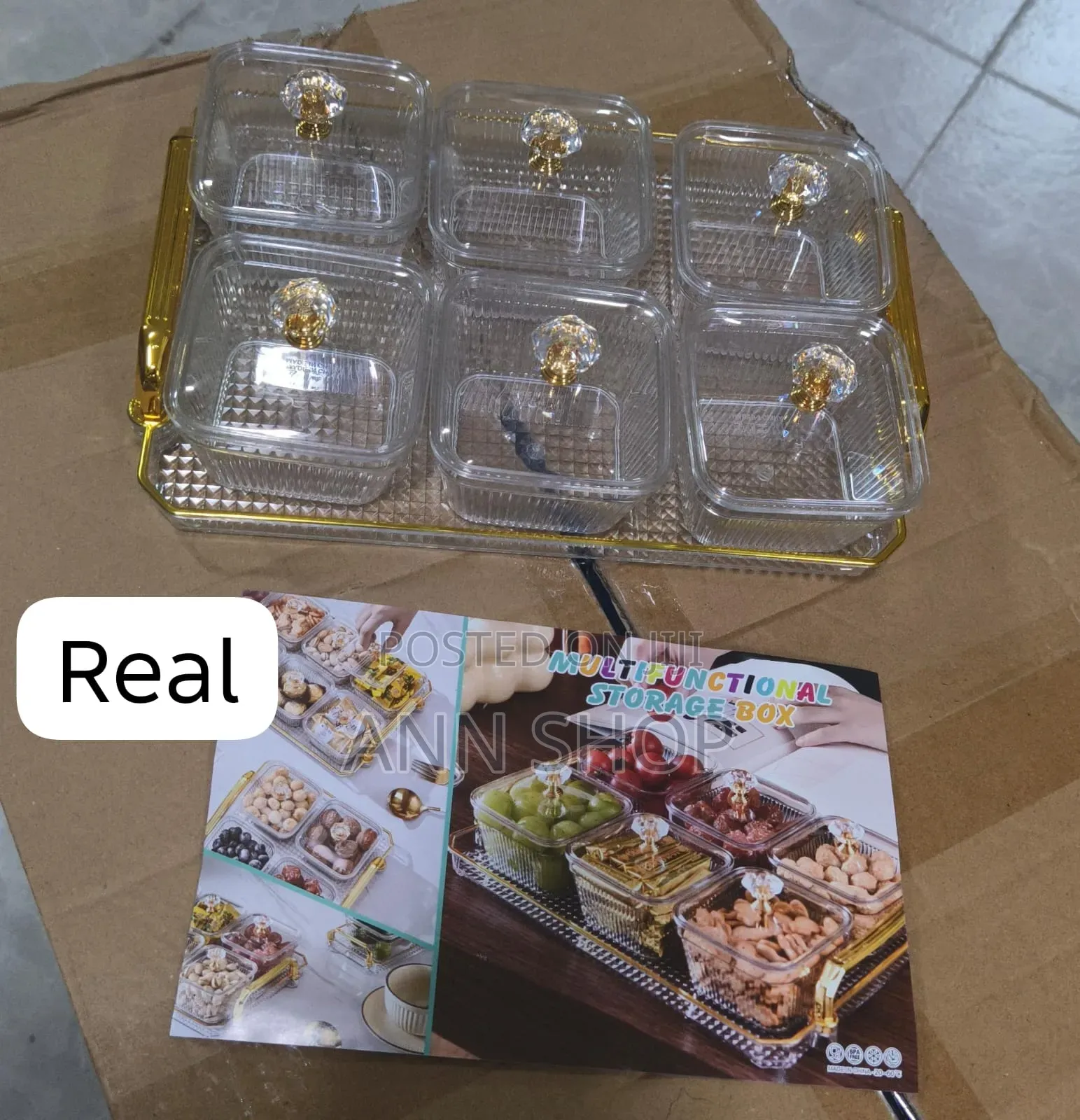 6 in 1 Acrilic Containers