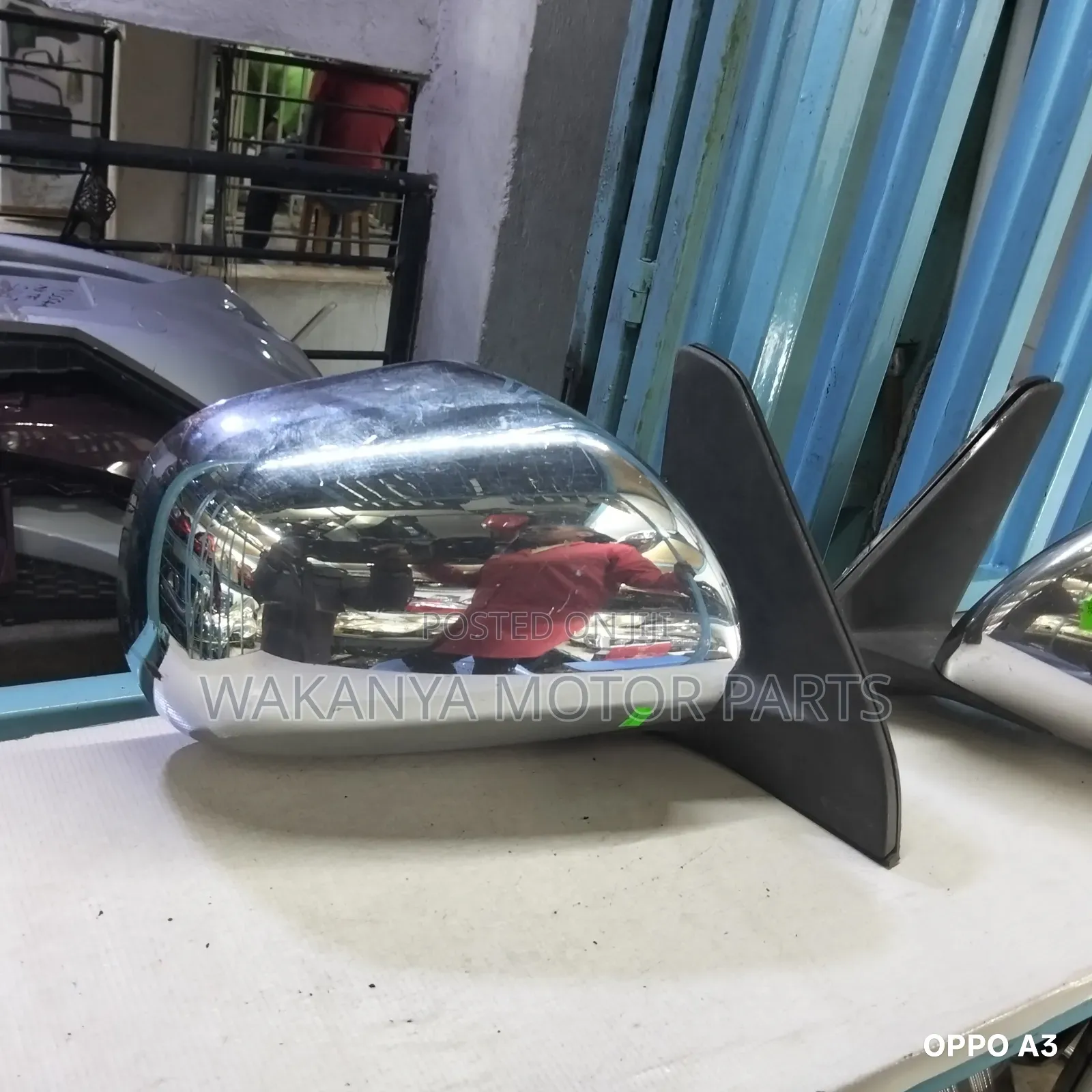 Toyota Prado J120 Side Mirror With Chrome, (Manual With 3 Cables)