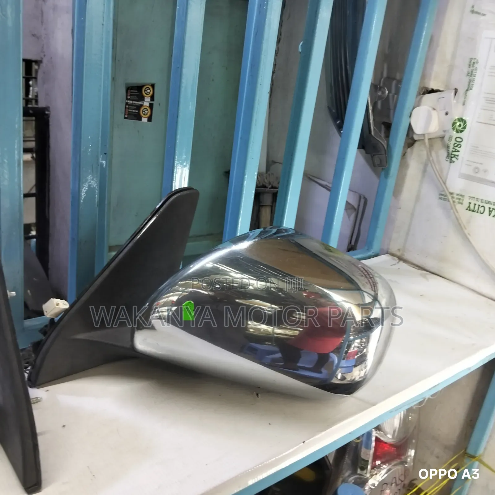 Toyota Prado J120 Side Mirror With 3 Cables and Chrome Cover, Ex Japan