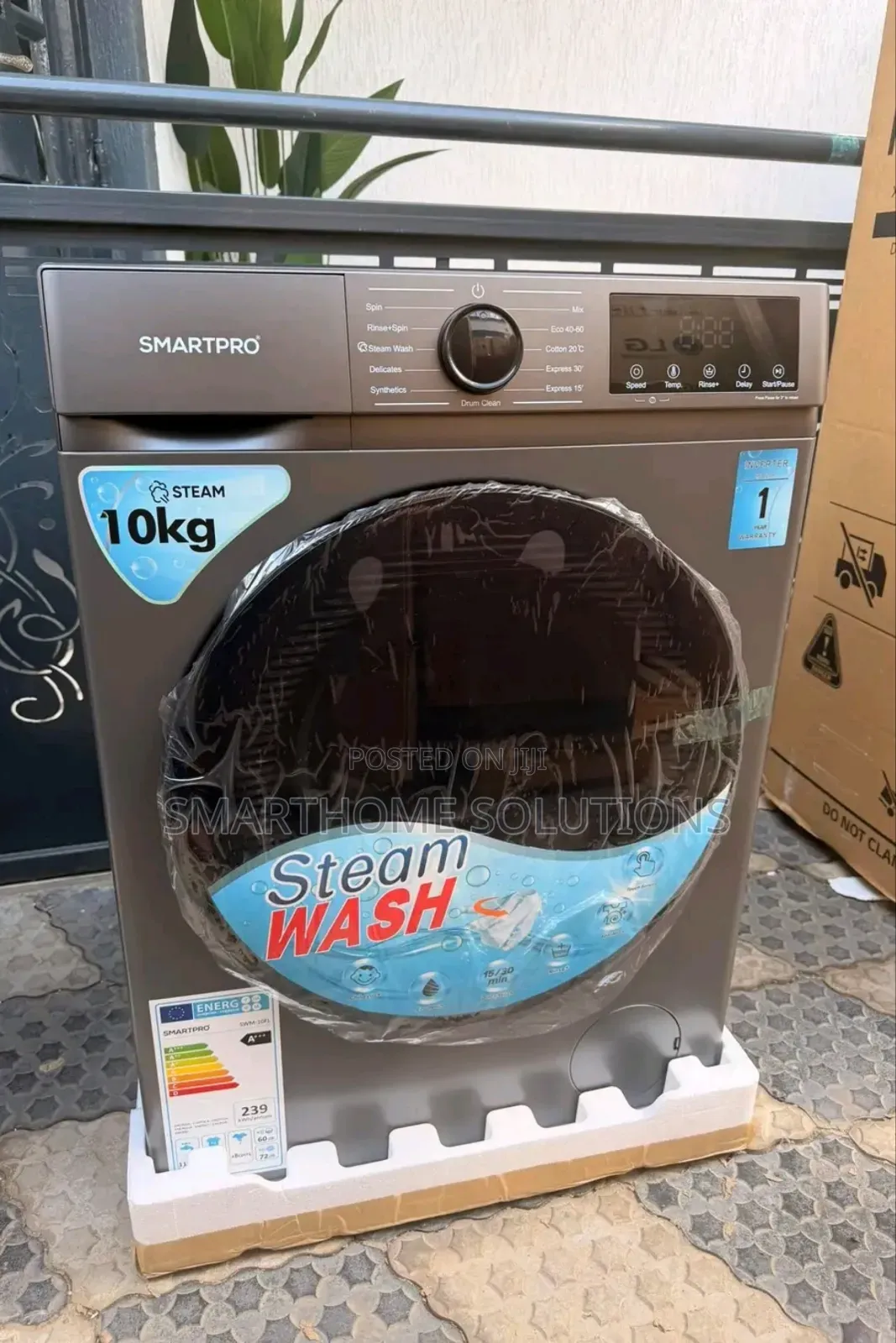 Smartpro 10kg Front Load Washer With Multi Wash Programs
