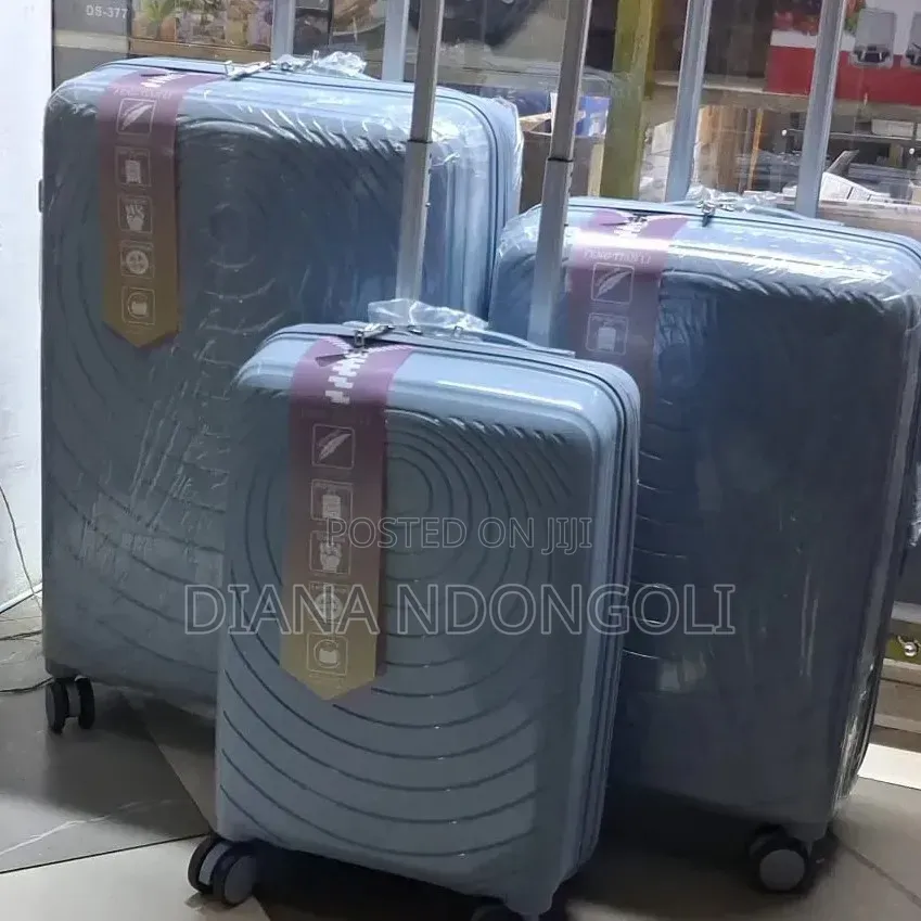 * Unbreakable Rubber Suitcase Pp 3-in-1 Suitcase Set*
