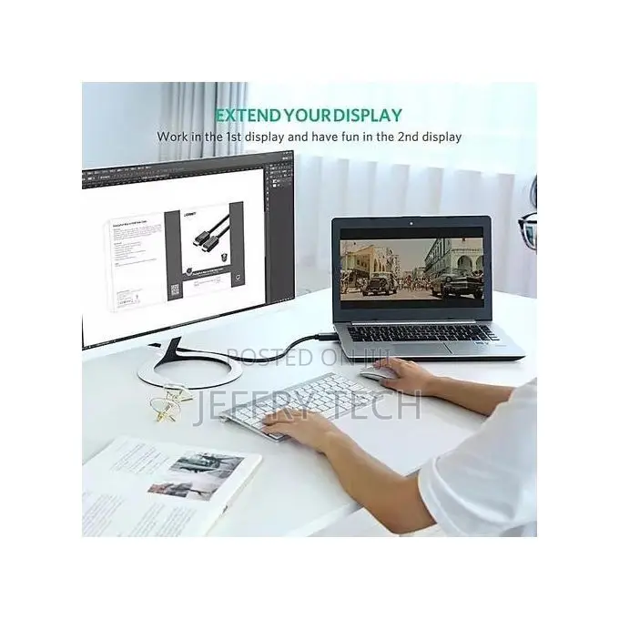 Dp101 Display Port Male to Hdmi Male Cable- 1.5m