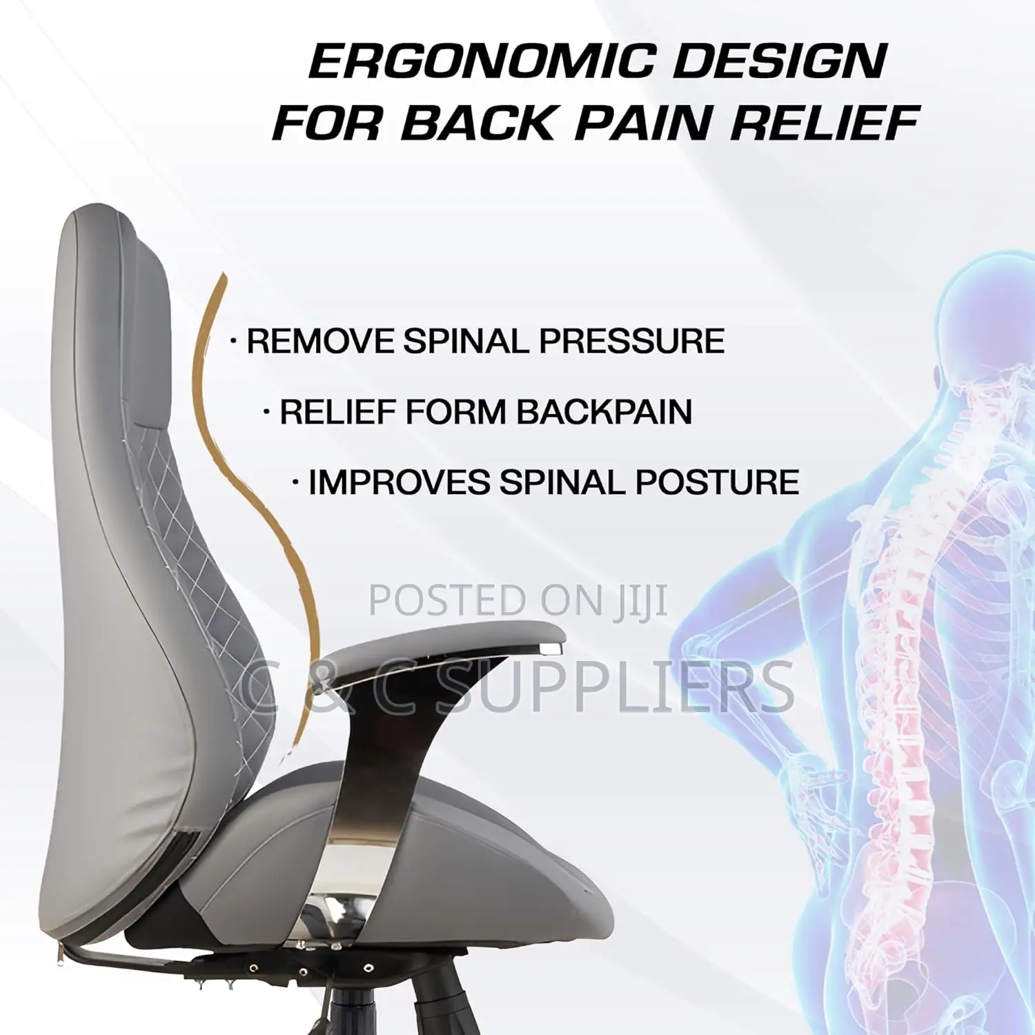 Executive Leather Office Seat