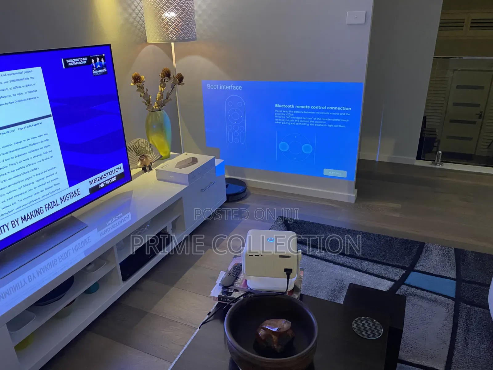 L018 Android Projector 650 Ansi Lumens Native 1080p Support