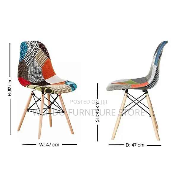 Dining Chairs; Durable Multicolored Eames Dining Chairs