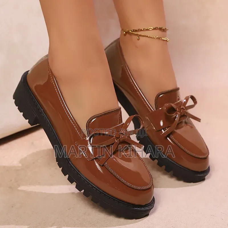 Ladies Wetlook Brogues (Size 36-43)