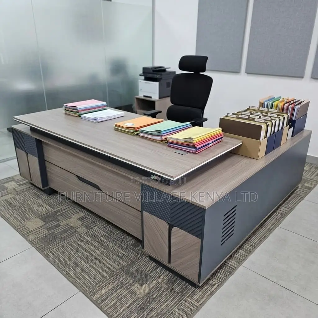 240cm L-Shaped Directors Table.