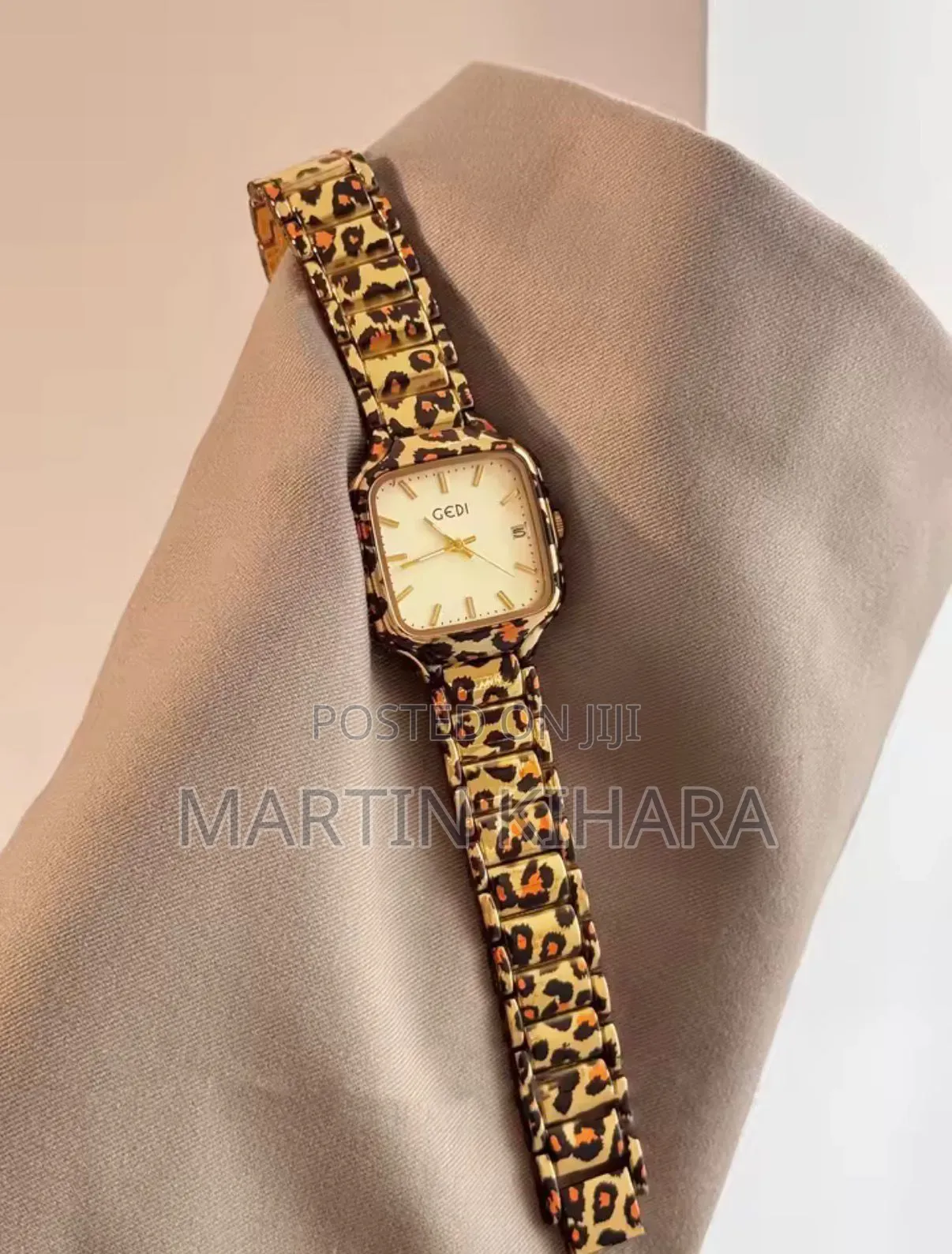 Gedi Ladies Watch-Animal Print Design