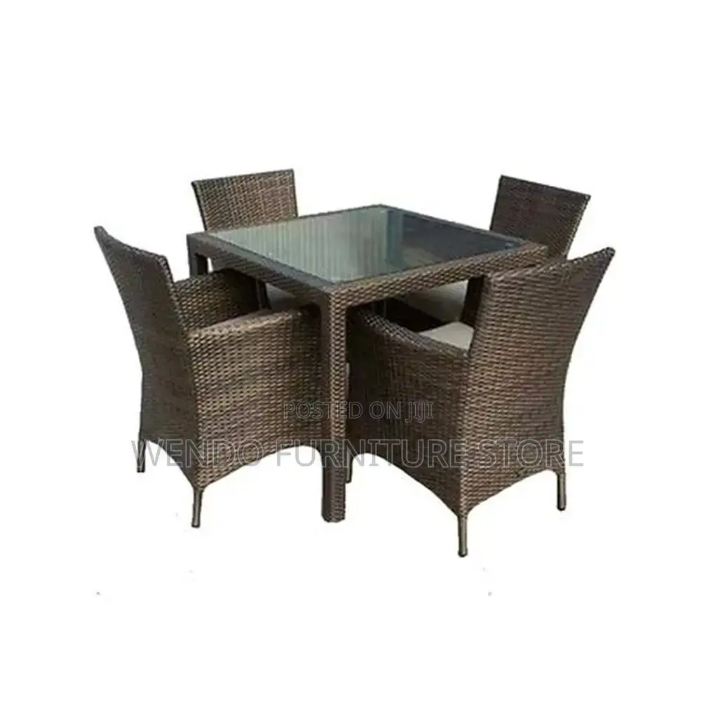 Dining Set; Four Seaters Rattan Berkelry Outdoor Set
