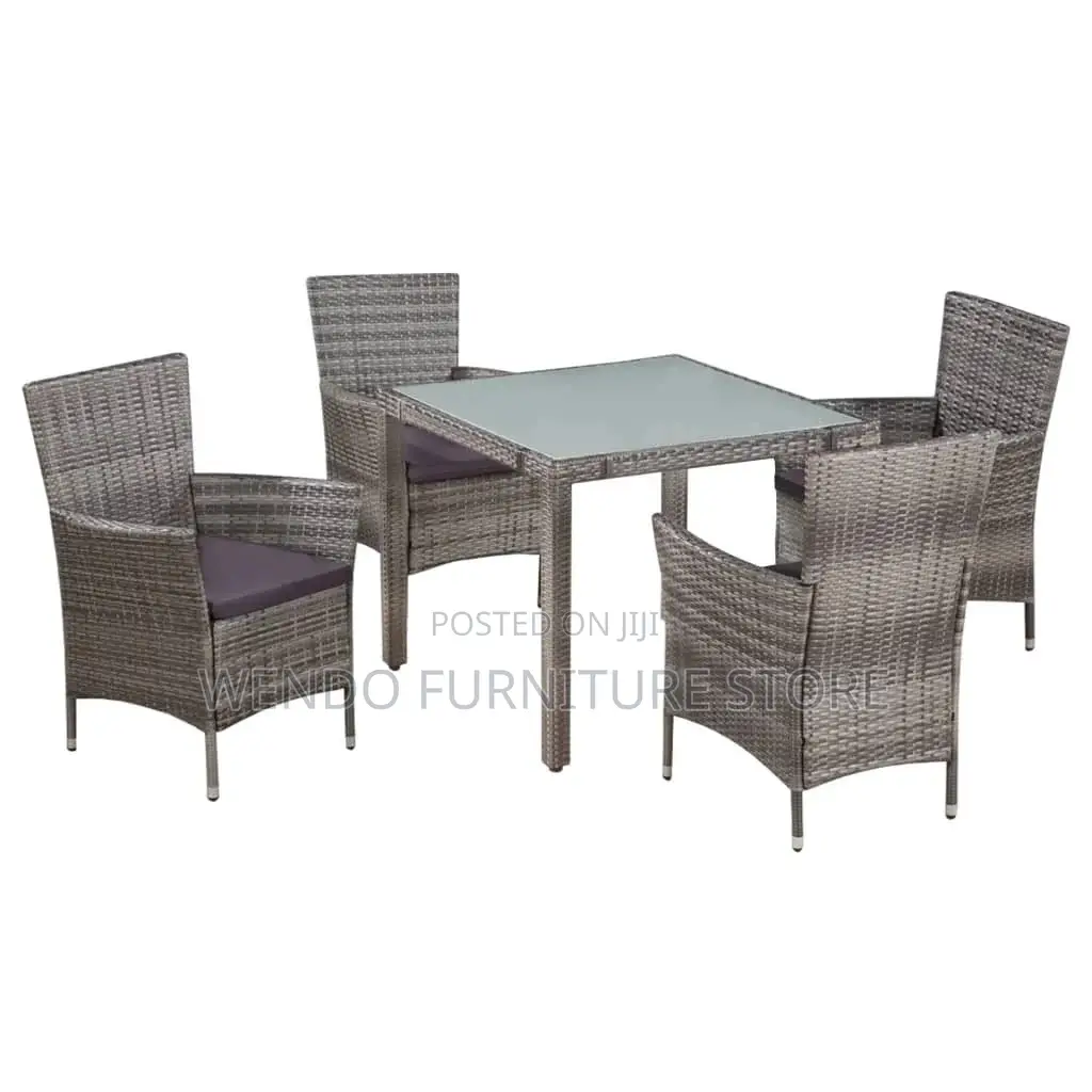 Dining Set; Four Seaters Rattan Berkelry Outdoor Set