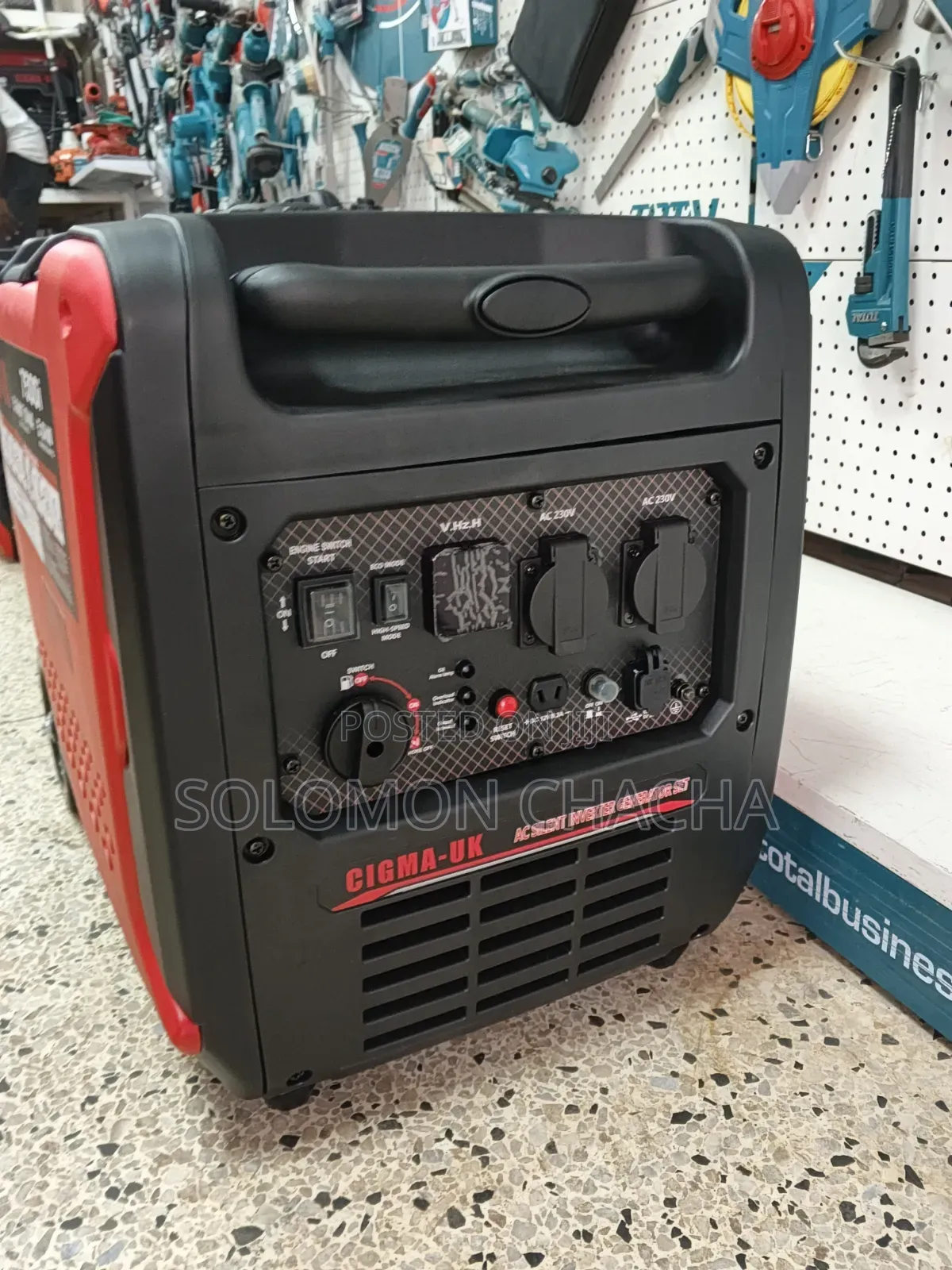 Cigma Uk 7500i Inverter Silent Generator Electric Start Comes With Usb