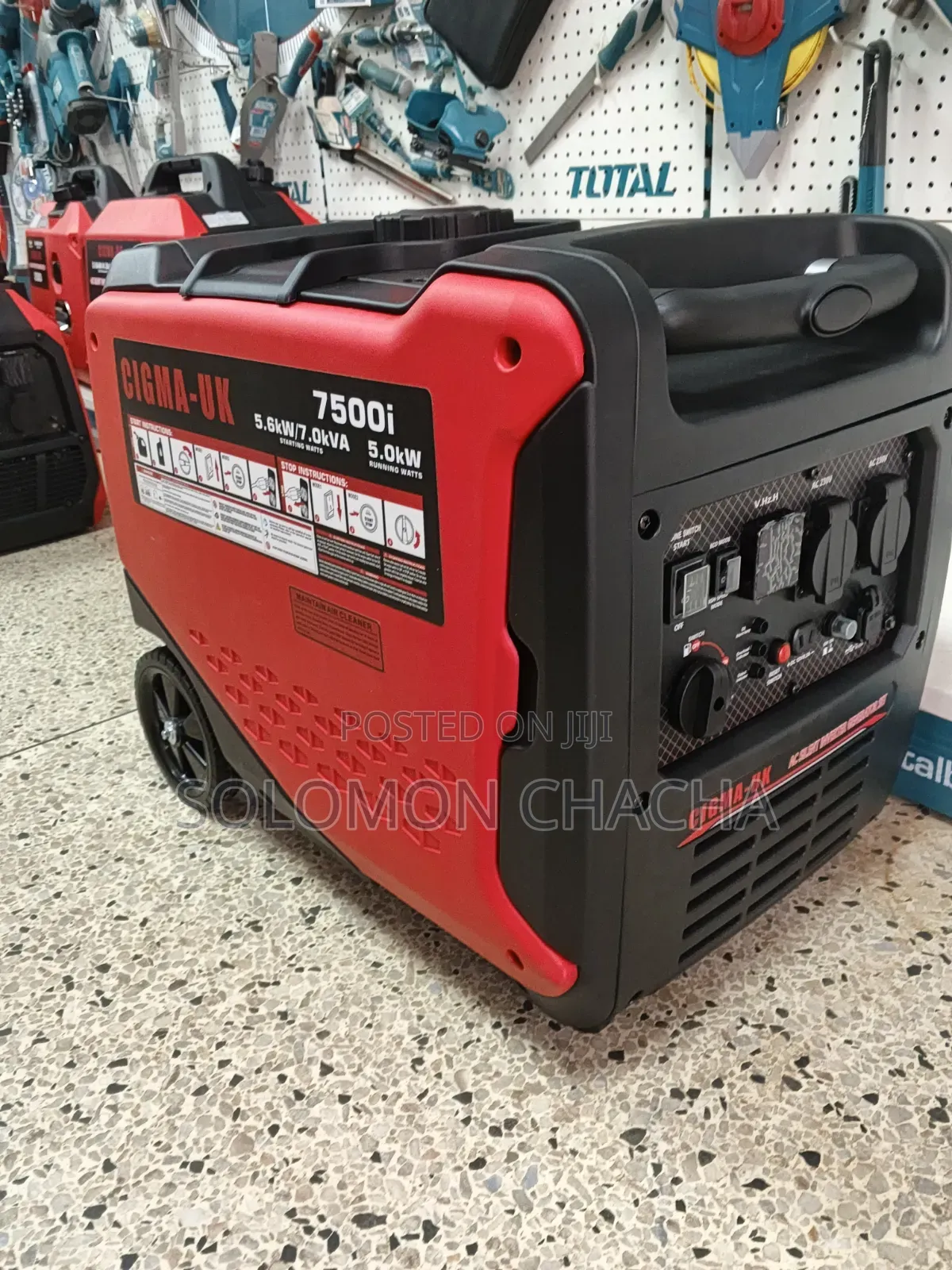 Cigma Uk 7500i Inverter Silent Generator Electric Start Comes With Usb