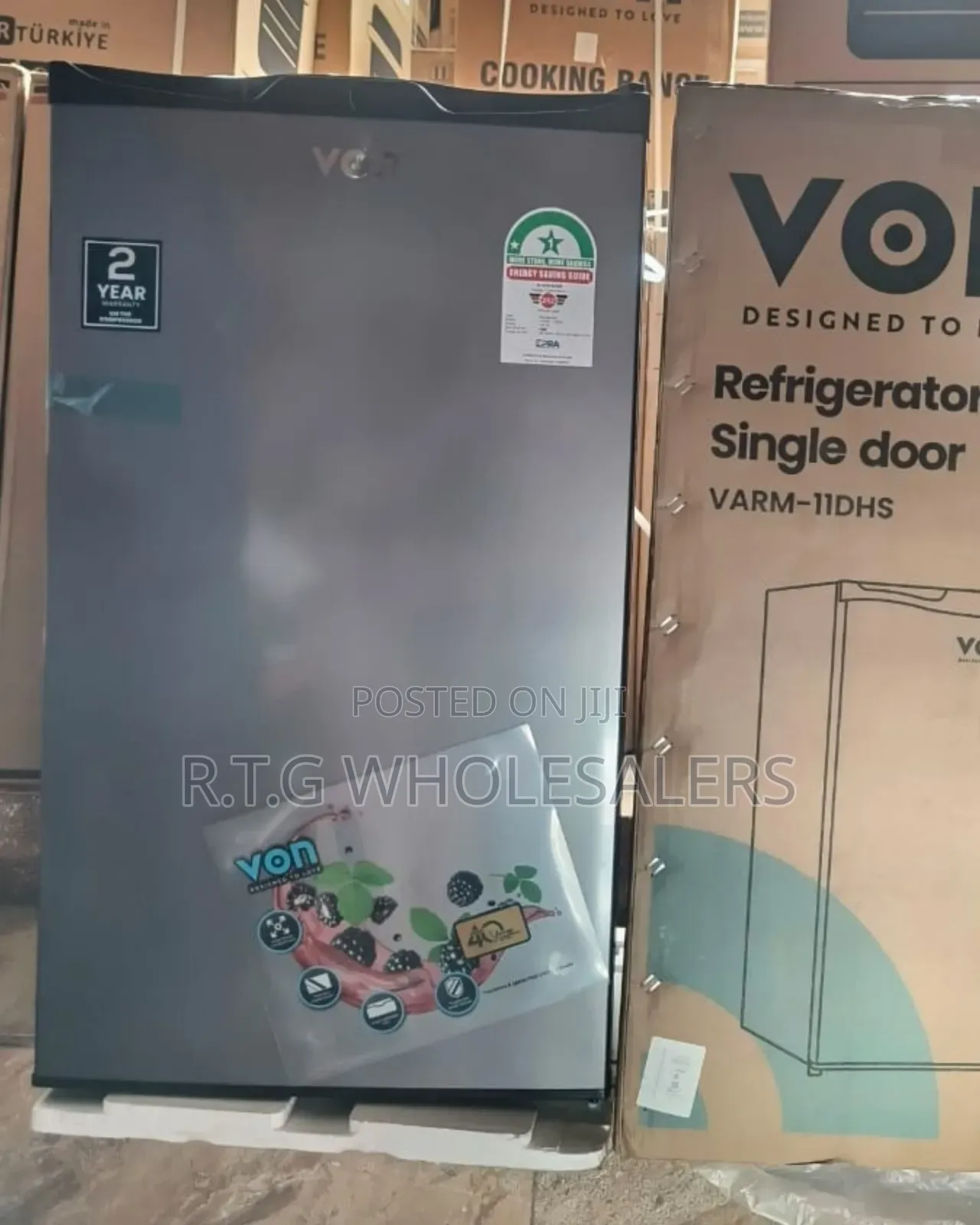 Von 90l Single Door Refrigerator With Freezer