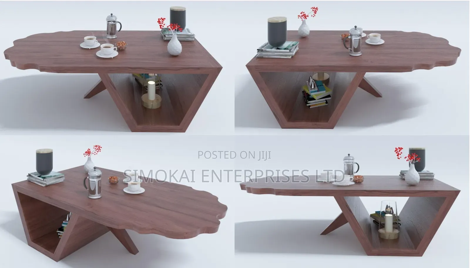 Modern Teak Wood Coffee Table