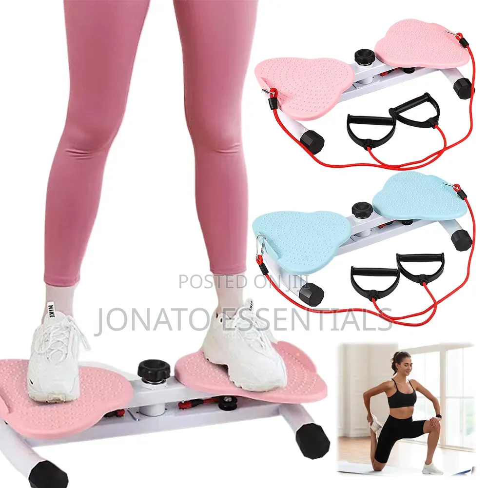 Dual Twist Stepper Machine With Resistance Bands 120kg Max
