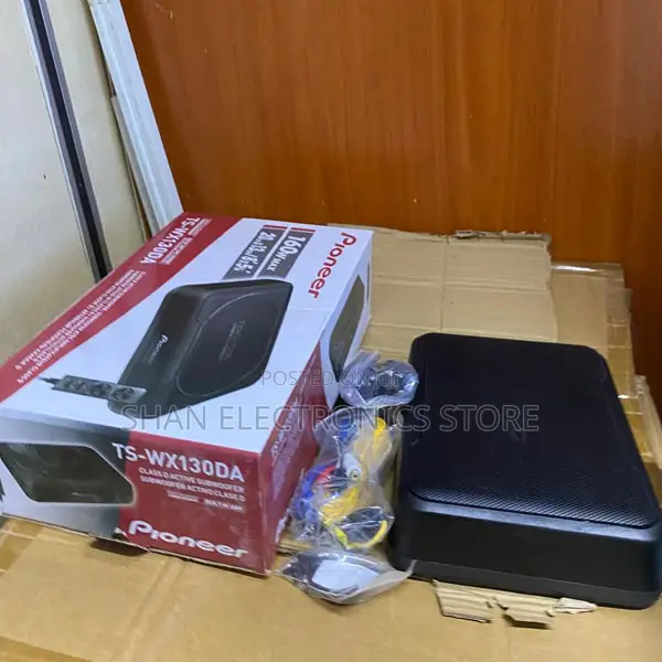 Metallic Body Pioneer Ts-Wx130ea Flat Active Subwoofer Black