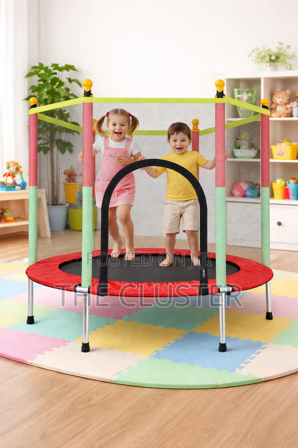 Kids Indoor Trampoline With Safety Net
