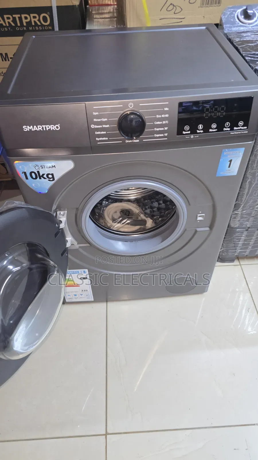 Wash and Spin 10kgs Front Load Washing Machine