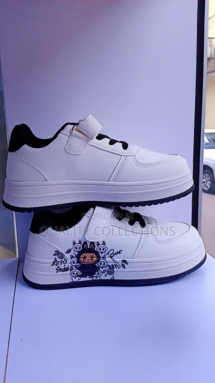 White Black Kids Shoe