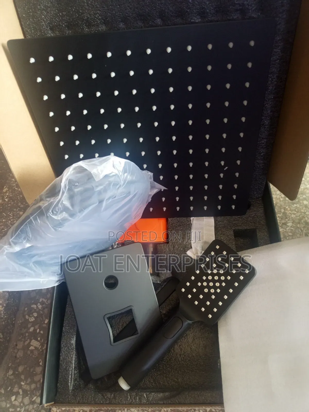 Black 5way Concealed Shower Mixer