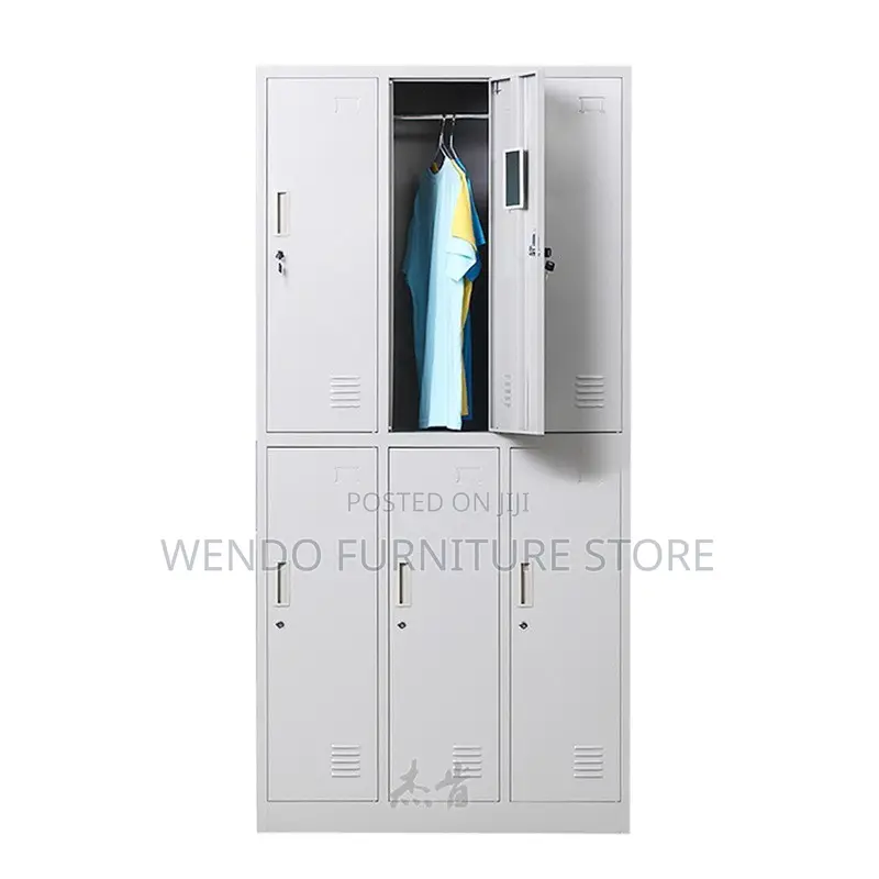 Office Cabinet; Steel Grey White Style Cabinet With 4 Drawers
