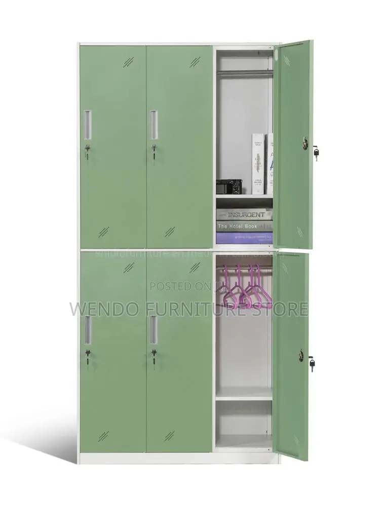 Office Cabinet; Steel Grey White Style Cabinet With 4 Drawers