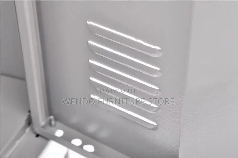 Office Cabinet; Steel Grey White Style Cabinet With 4 Drawers