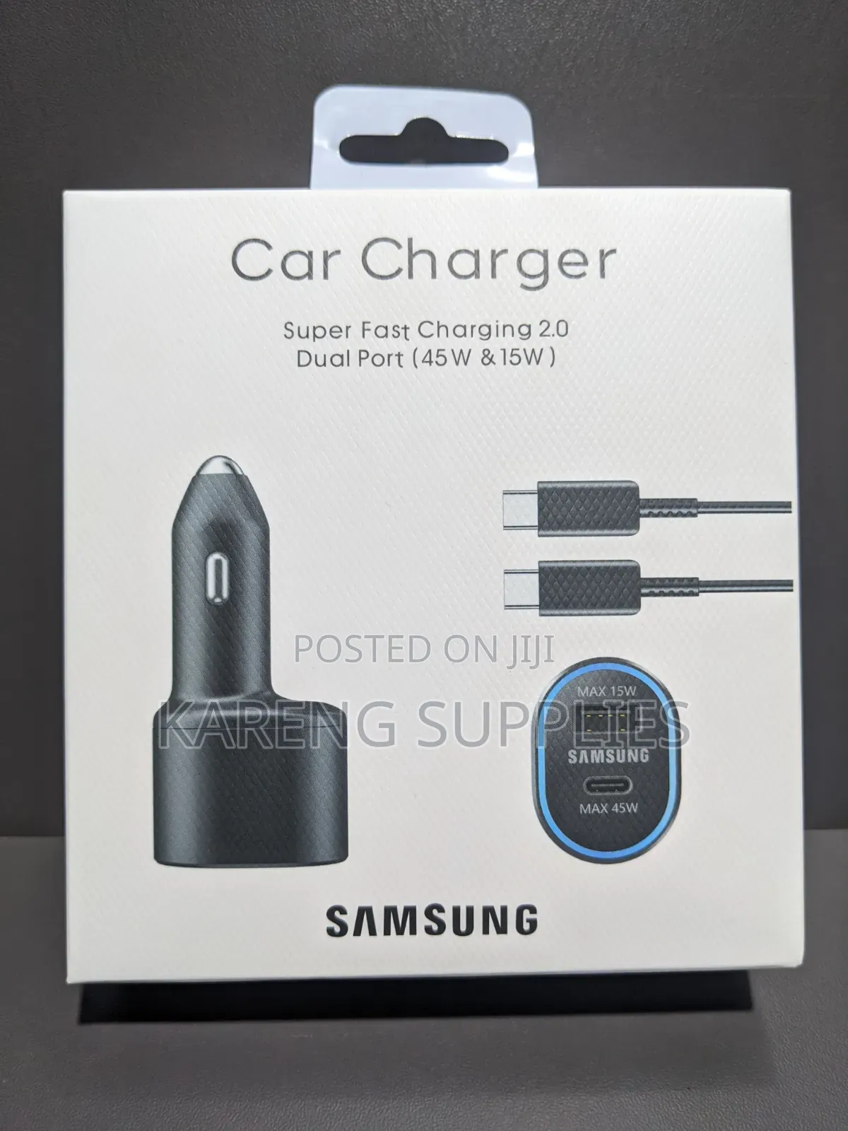 Samsung Dual Port (45w 15w) Car Charger