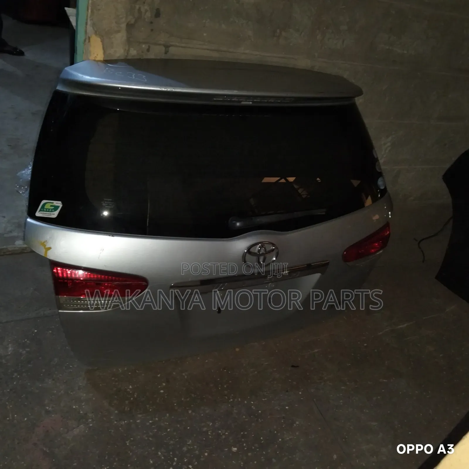 Toyota Wish Model 2010/2012 Tailgate/Boot, Ex Japan Motor Parts