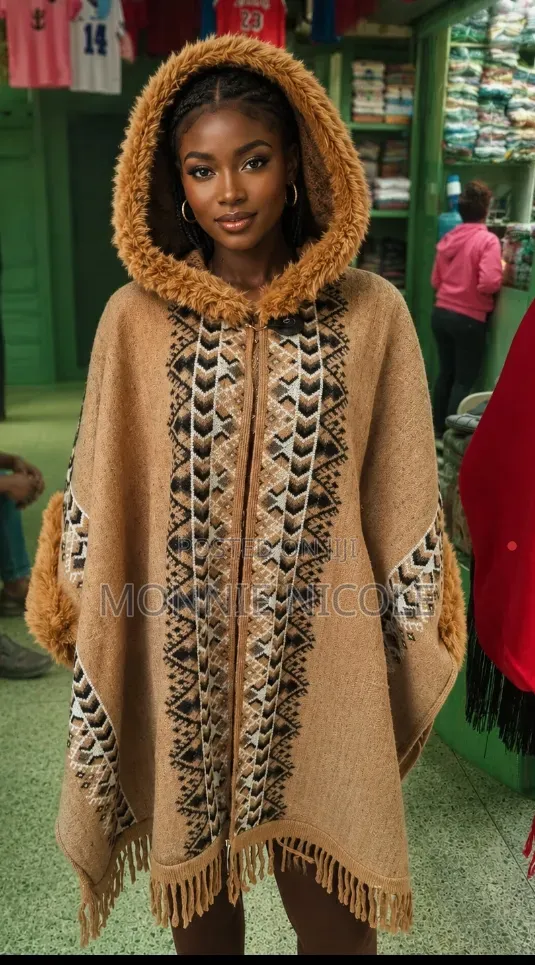 Alpaco Designer Warm Poncho. Good Quality