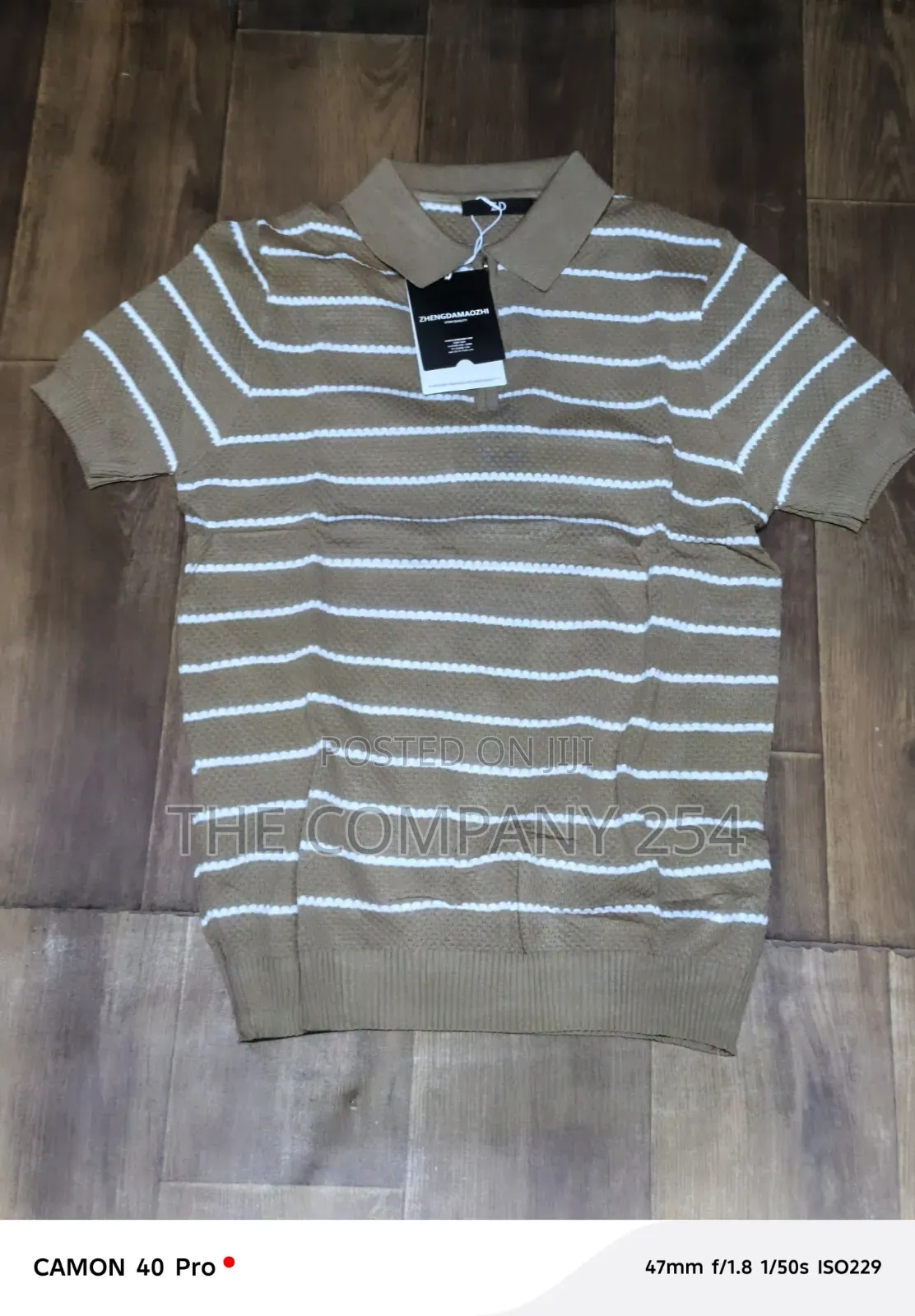 Quality Casual Stripped Collar Knitted Men Shirts Available