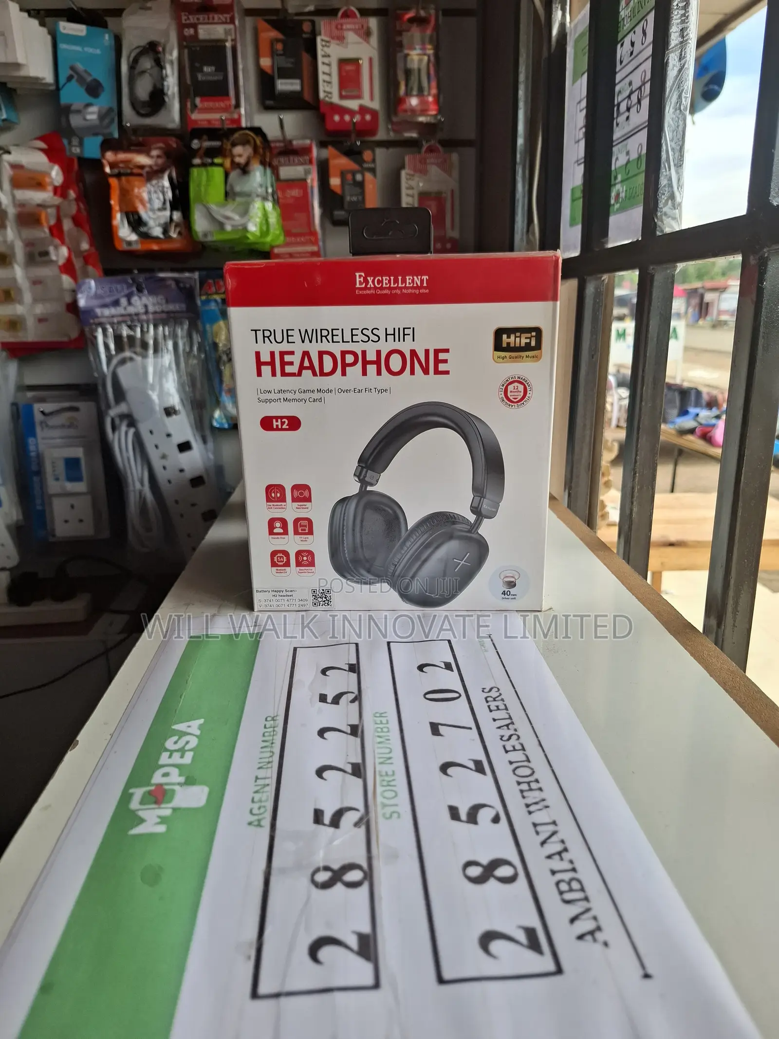 Excellent H2 Wireless Bluetooth Headphones – Low Latency High Bass