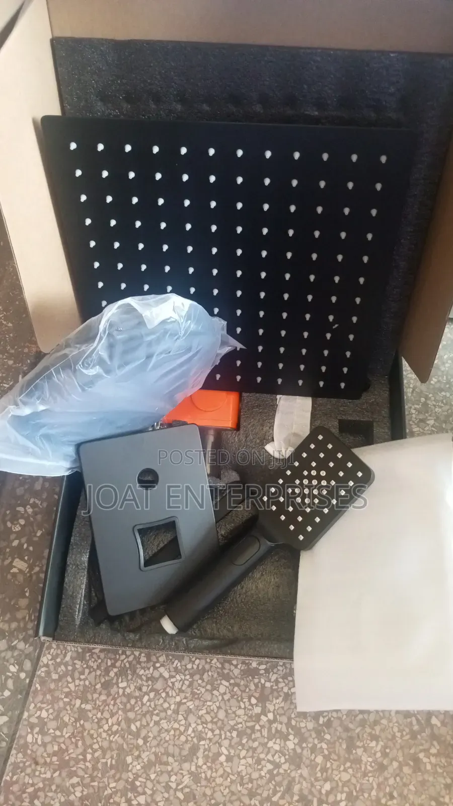 Black 5way Concealed Shower Mixer