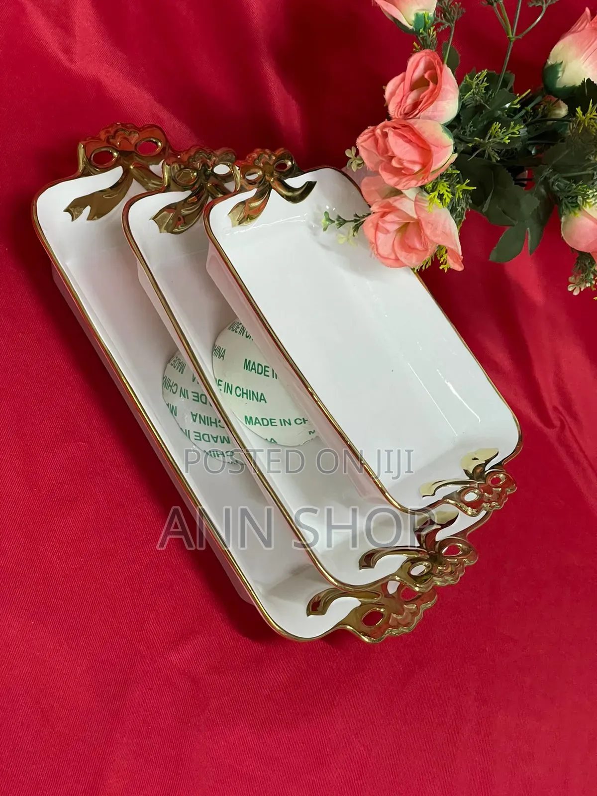 3 Pieces Ceramic Tray