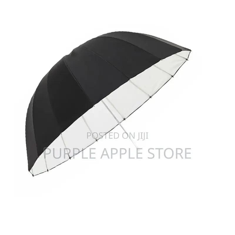 105cm Parabolic Deep Reflective Umbrella White Interior
