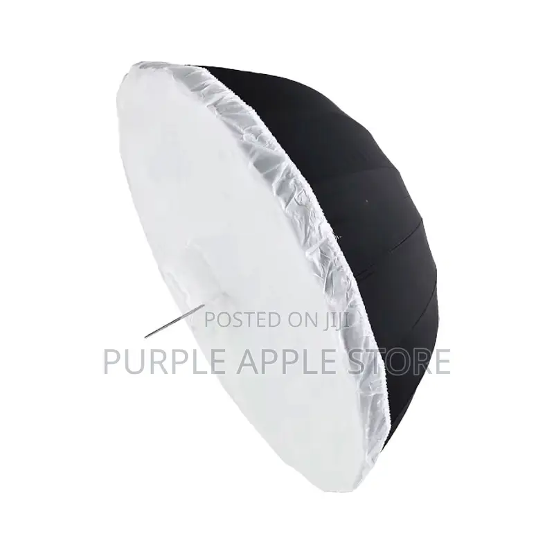 105cm Parabolic Deep Reflective Umbrella White Interior